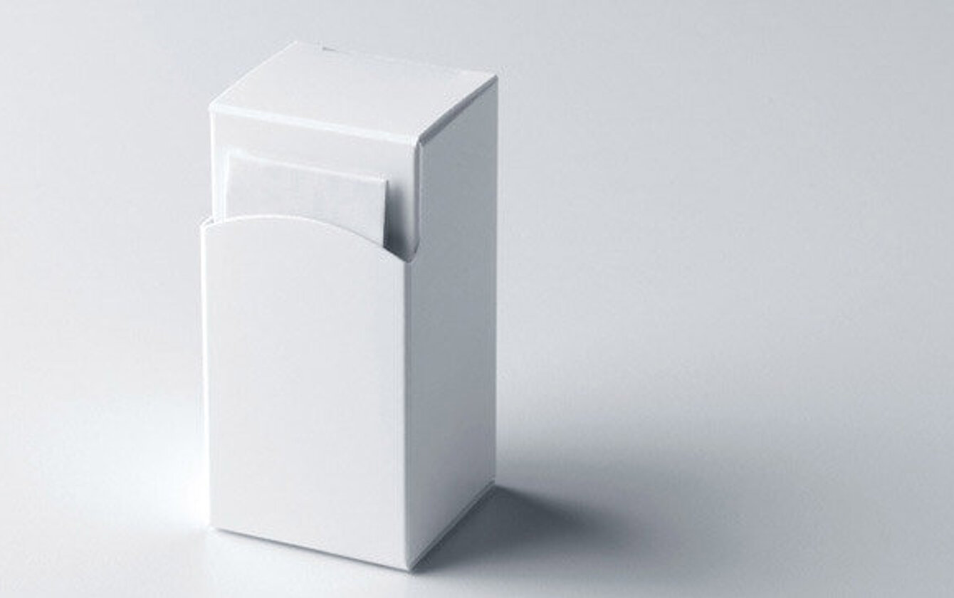 Kompakte Faltschachtel mit integrierter Packungsbeilage von Faller Packaging