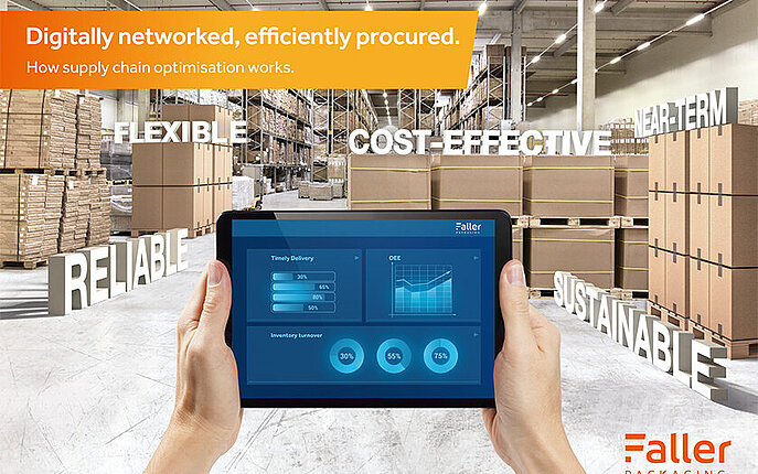 Drivers of the Digital Supply Chain Analyses on the iPad, in the background the drivers for a digital supply chain